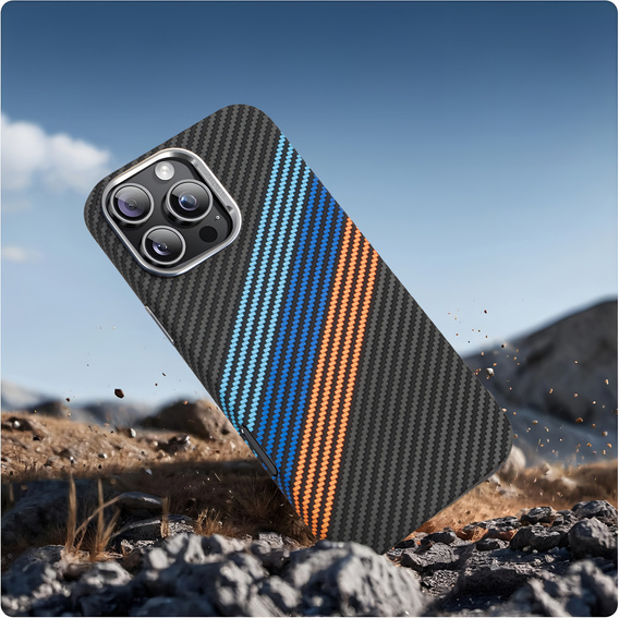 MagSafe's iPhone 16 Pro Case, Carbon Fiber, dark blue