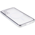 Magnetic Dual Glass MagSafe case for Samsung Galaxy S22, silver