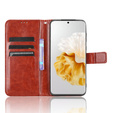 Flip case for Huawei P60 / P60 Pro, Crazy Horse Wallet, brown
