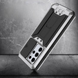 Case for Samsung Galaxy S21 Ultra, R-JUST CamShield Slide, armoured, silver / black