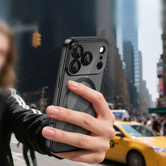 Magnetic case with lens protection for iPhone 17 Pro