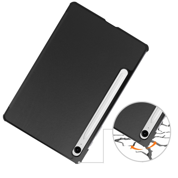 Case for Samsung Galaxy Tab S9 FE, Tri-fold, black