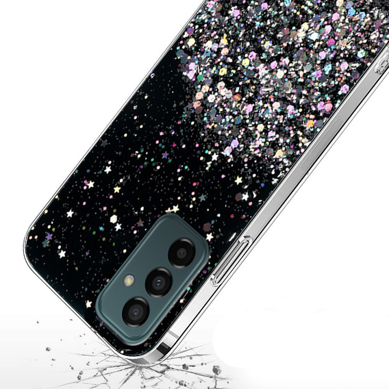Case for Samsung Galaxy M23 5G / M13, Glittery, black