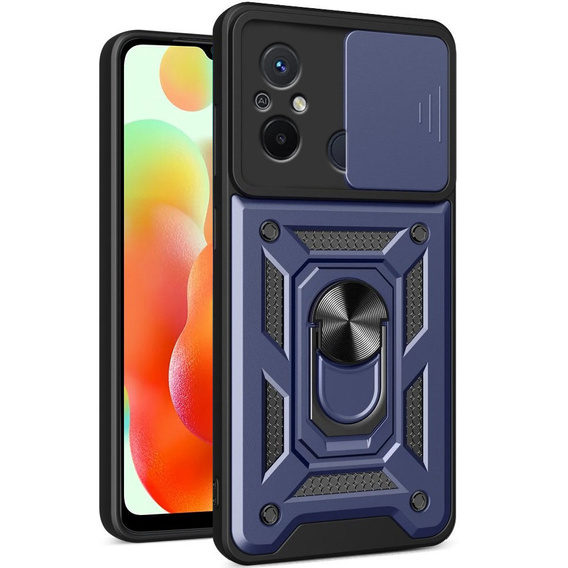 Case for Xiaomi Redmi 12C, CamShield Slide, blue