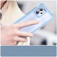 Case for Motorola Moto G13 / G23, Fusion Hybrid, transparent / blue