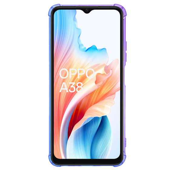 Case for Oppo A38 4G / Oppo A18 4G, Gradient Dropproof, Purple / blue
