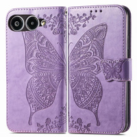 Flip case for T Phone 3 5G, Butterfly, purple