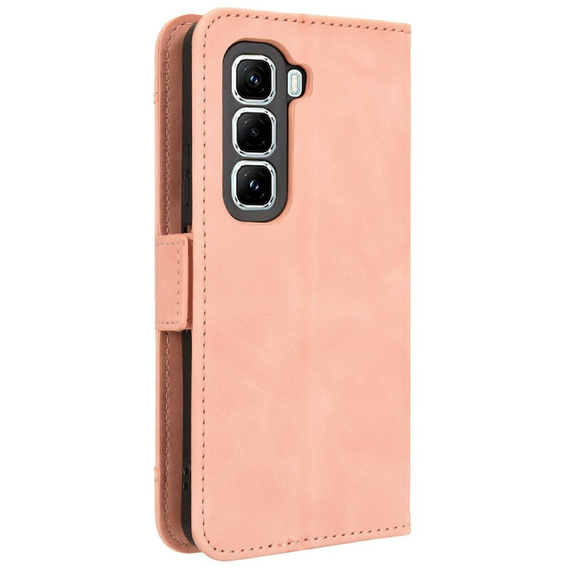 Flip case for Infinix Hot 50 Pro+ 4G, Card Slot, pink