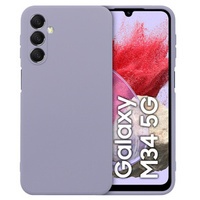 Case for Samsung Galaxy M34 5G, Silicone Lite, purple