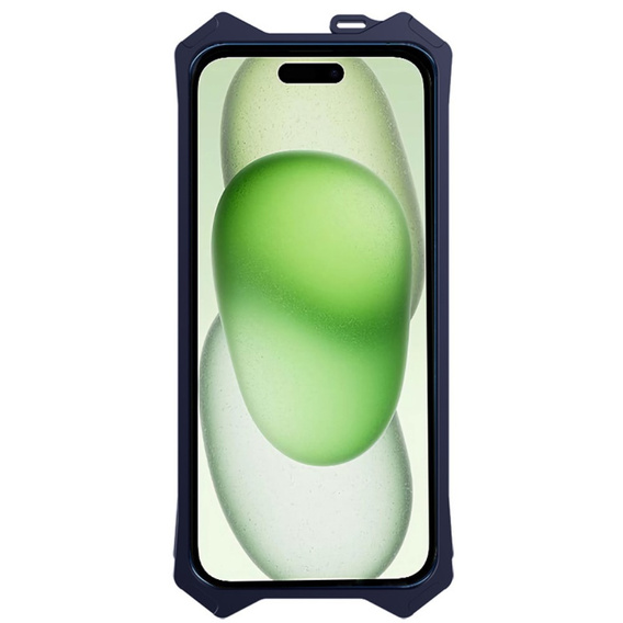 Armored case for iPhone 15 Plus, Aluminum Alloy, black
