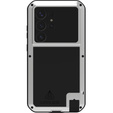 Love Mei Case for Samsung Galaxy S25 Ultra, armored with glass, grey