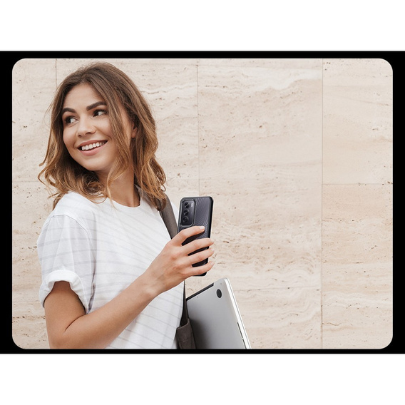 DuxDucis case for Oppo Reno 12, Aimo case, transparent / black