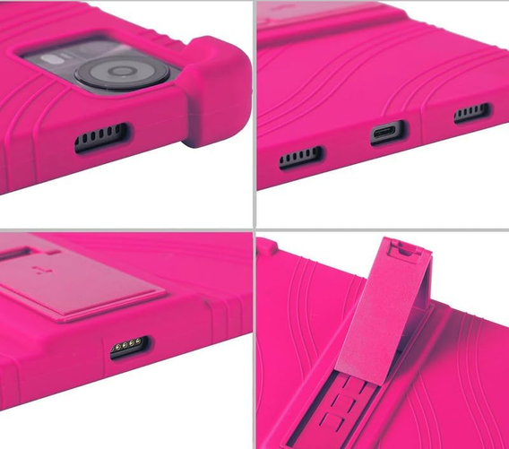 Silicone case for DOOGEE T30 Pro, Impact, armor, pink