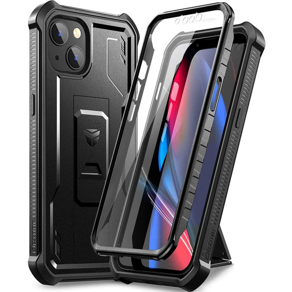 Armored case for iPhone 13 / 14, Dexnor Full Body, black