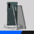 IMAK case for Sony Xperia 5 V, Dropproof, transparent / black