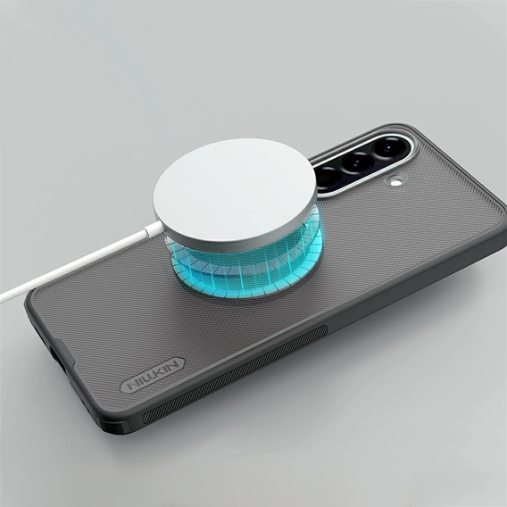 NILLKIN Frosted Shield Pro MagSafe case for Samsung Galaxy A57 5G, transparent/black