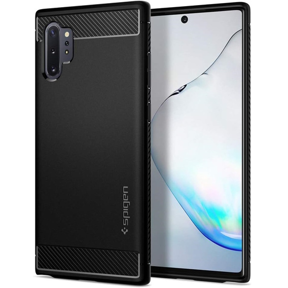 Spigen Case for Samsung Galaxy Note 10+ Plus, Rugged Armor, Black