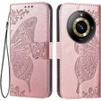 Flip case for Realme 11 Pro / 11 Pro +, Butterfly, pink rose gold