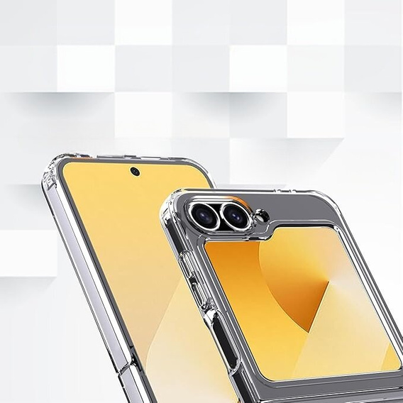 Case for Samsung Galaxy Z Flip7 FE / Z Flip6, Fusion Hybrid, transparent