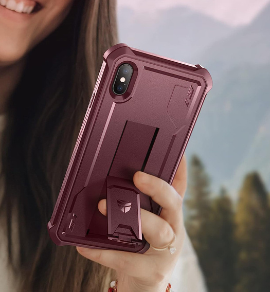 Armored case for iPhone XS Max, Dexnor Full Body, red