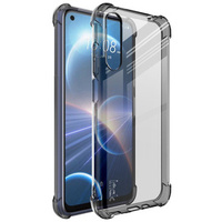 IMAK case for HTC Desire 22 Pro 5G, Dropproof, transparent / black