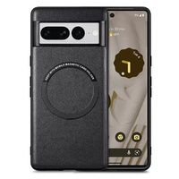 Case for Google Pixel 7 Pro 5G, Leather Hybrid MagSafe, black
