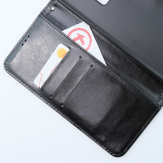 Flip case for Xiaomi 13T / 13T Pro, Crazy Horse Wallet, black