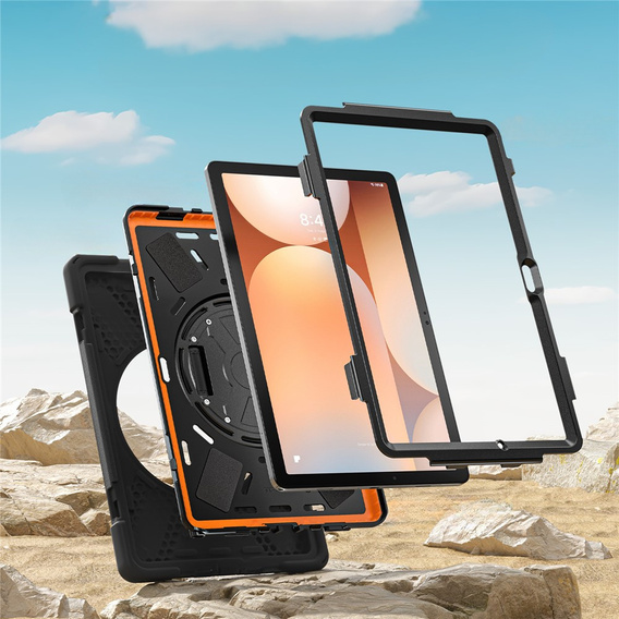 Armoured case with stand and shoulder strap for Samsung Galaxy Tab A11+