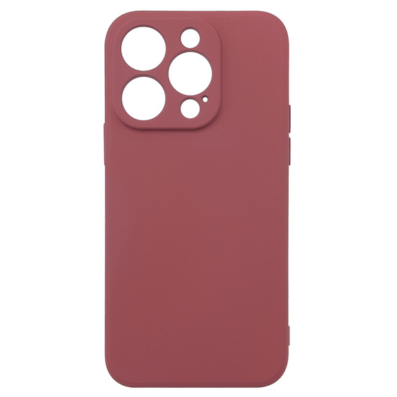 Case for iPhone 15 Pro Max, Silicone Lite, red