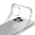 Case for iPhone 16 Pro, Erbord Dropproof, transparent + Glass