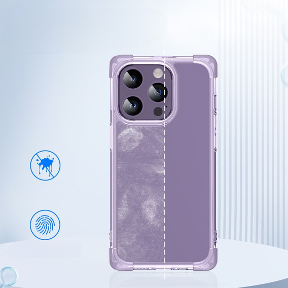Case for iPhone 14 Pro, ERBORD CornerShield, purple