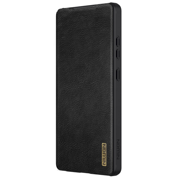 NILLKIN flip case for Samsung Galaxy S25 Ultra, CamShield Qin Pro, leather, black