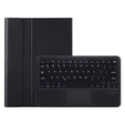 Case + keyboard Lenovo Tab K11 Plus, Leather Pen Slot TouchPad, black