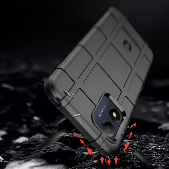 Case for Motorola Moto E13, Rugged Shield, black