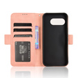 Flip case for Google Pixel 9A, Card Slot, pink