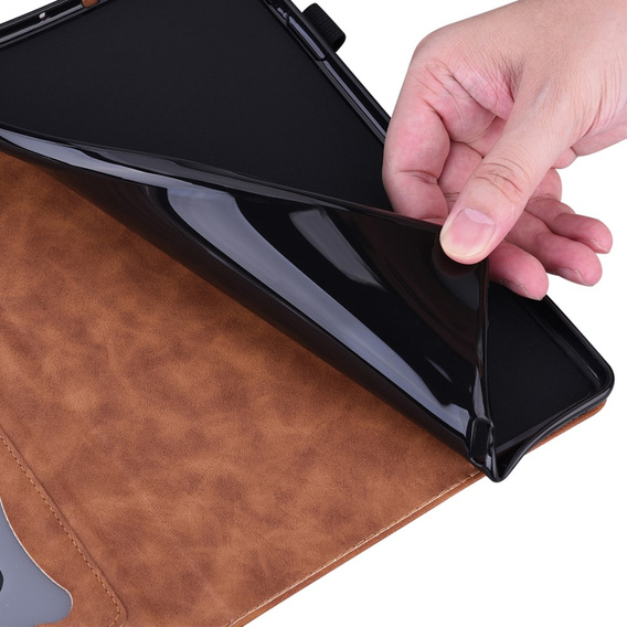 Case for Xiaomi Redmi Pad SE 8.7, Classic, with space for stylus, brown