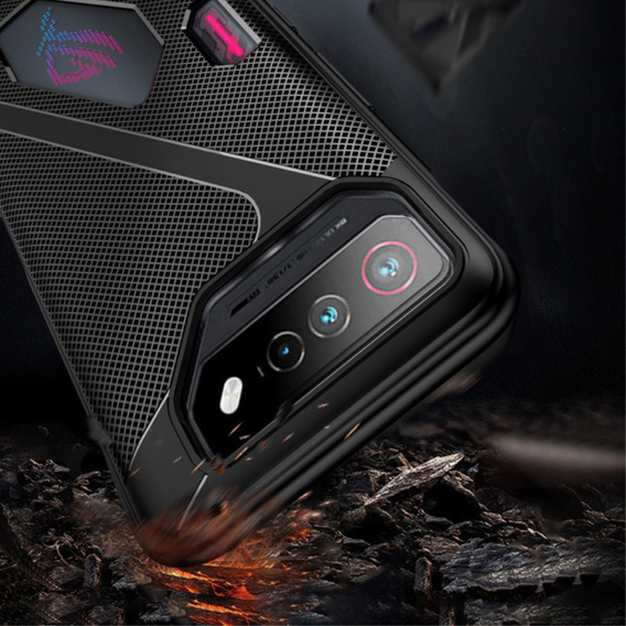 Case for ASUS ROG Phone 8 Pro, Carbon Gel, black