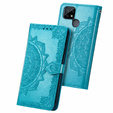 Flip case for Realme C21Y / C25Y, Mandala, blue