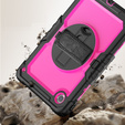 Armored Case for Lenovo Tab M11, protective 360 with stylus slot, pink