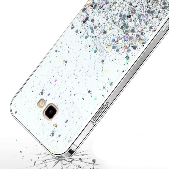 Case for Samsung Galaxy J4 Plus, Glittery, transparent
