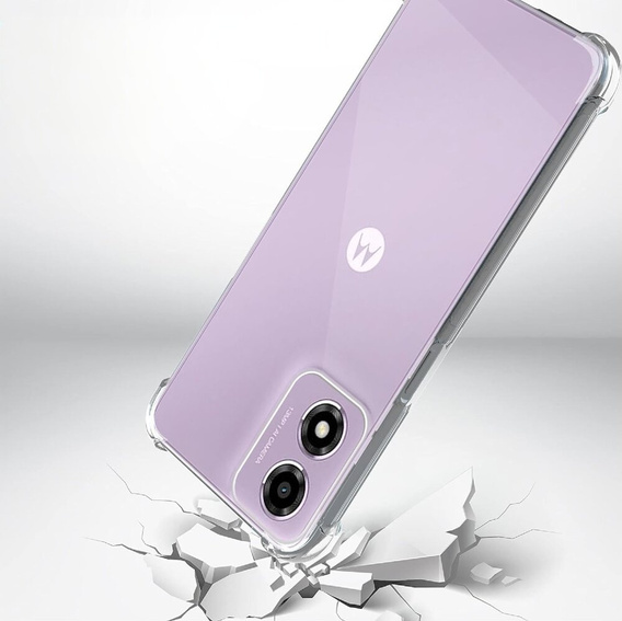 Case for Motorola Moto E14, Dropproof, transparent