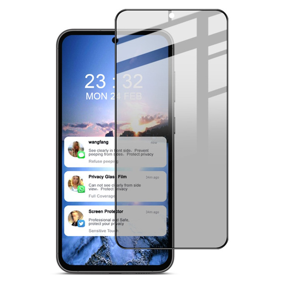 IMAK Privacy Tempered Glass for Samsung Galaxy S23 FE