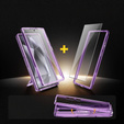 Case for Samsung Galaxy S24 Ultra, Tongate MECH Series Clip, transparent / purple