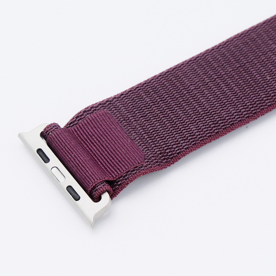 Nylon Strap for Apple Watch 1/2/3/4/5/6/7/8/SE/ULTRA 42/44/45/49mm, Dark red