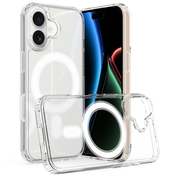 Case for iPhone 17, for MagSafe, transparent