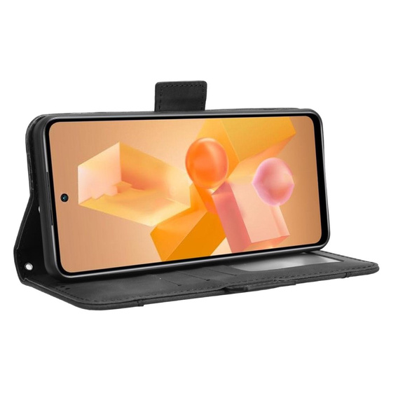 Flip case for Infinix Hot 40i, Card Slot, black