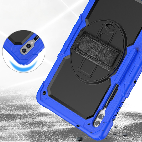 Case for Samsung Galaxy Tab S9 Ultra, Armor Protective, Blue / Black