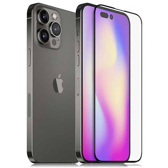 3D Tempered Glass for iPhone 14 Pro Max, black