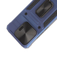 Armored Case for Xiaomi Redmi Note 13 Pro 5G, CamShield Slide, blue + Tempered Glass 9H