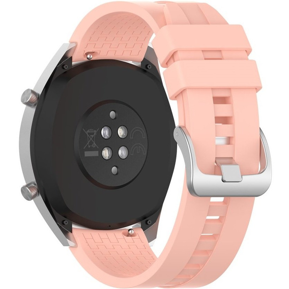 22mm Silicone strap with buckle for Huawei Watch GT / Watch GT2 - White